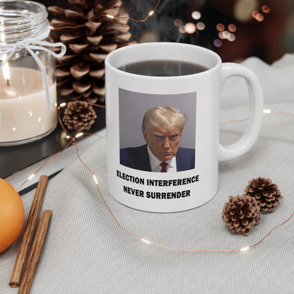 Trump Mugshot Mug White
