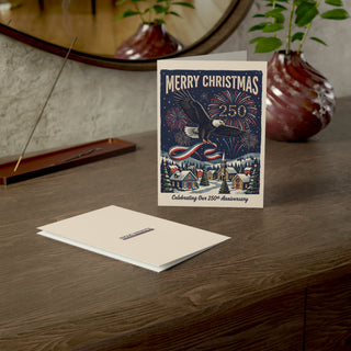 America's 250th Anniversary Christmas Cards (1, 10, 30, and 50pcs)