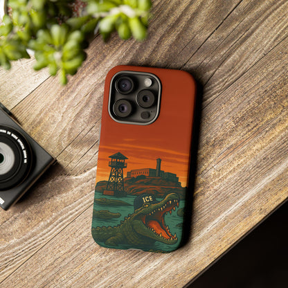 Alligator Alcatraz Hard Shell Tough Phone Case