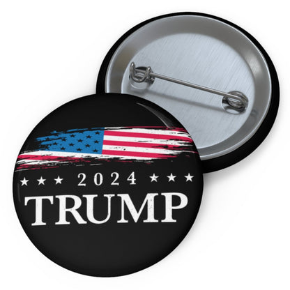 Trump 2024 Flag Pin Button