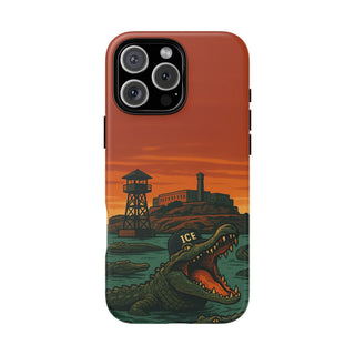Alligator Alcatraz Hard Shell Tough Phone Case