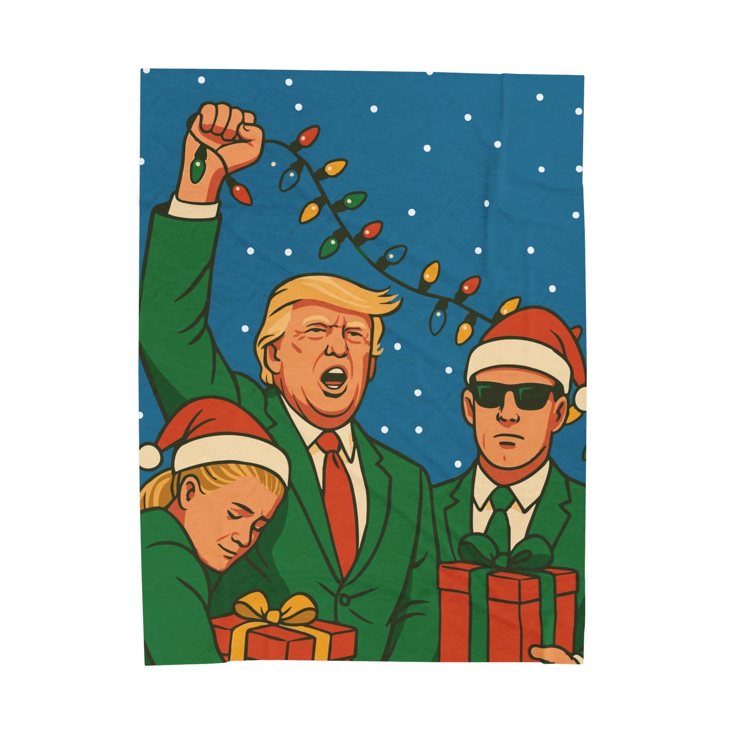 Holiday Famous Pose Plush Blanket