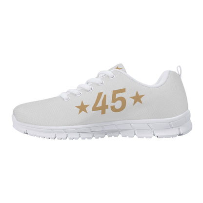 Trump 2024 White and Gold Women's Sneaker