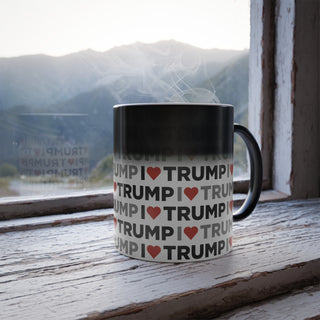 Heat Activated I <3 Trump Mug