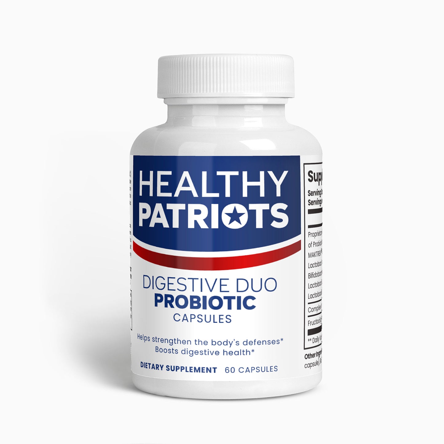 HEALTHY PATRIOTS Digestive Duo Probiotic Capsules