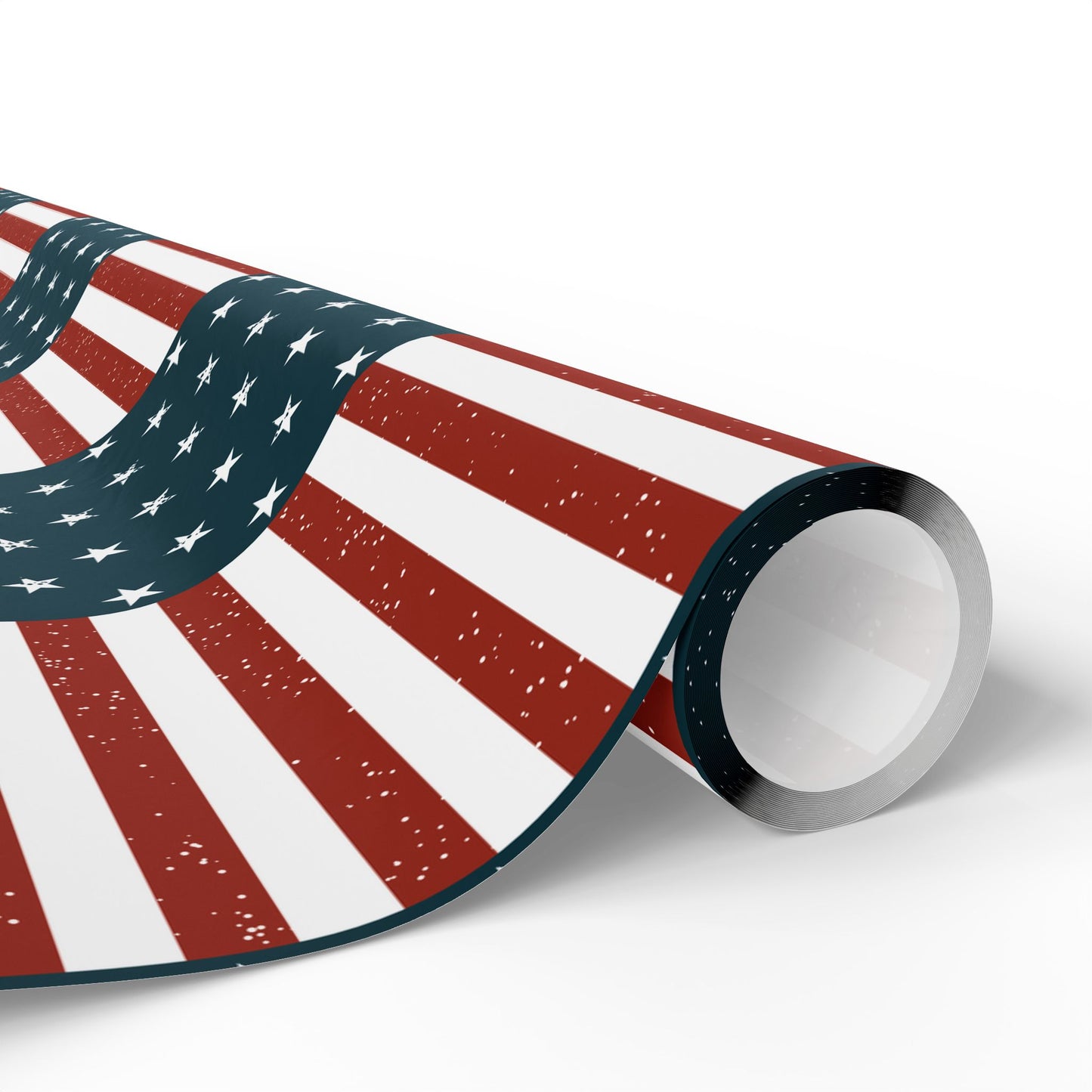 Distressed Flag Wrapping Paper