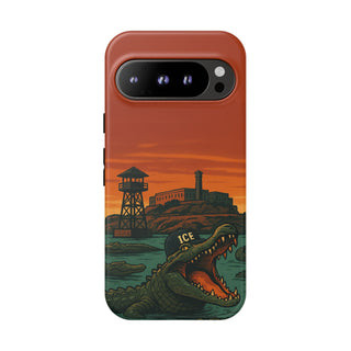 Alligator Alcatraz Hard Shell Tough Phone Case