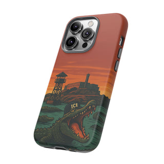 Alligator Alcatraz Hard Shell Tough Phone Case