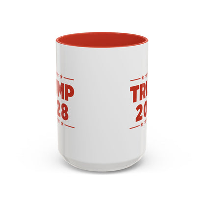Trump 2028 Bold Red Stars Mug – 11oz & 15oz