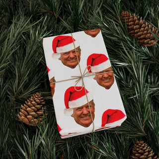 Trump Santa Pattern Wrapping Paper