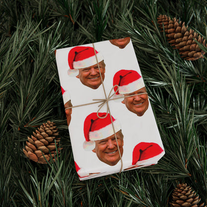 Trump Santa Pattern Wrapping Paper