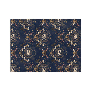 250 Anniversary Vintage Crest Microfiber Blanket