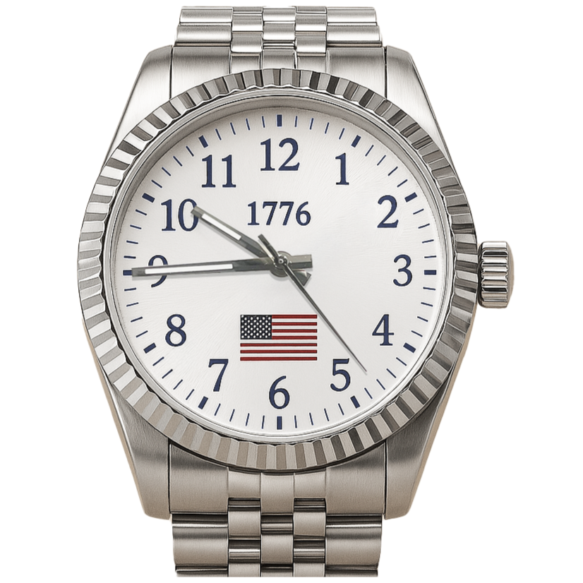 America's 250th Anniversary - Silver 1776 Heritage Watch — collectible watch from Proud Patriots
