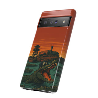Alligator Alcatraz Hard Shell Tough Phone Case