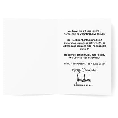 Merry Christmas From President Trump - Christmas Card