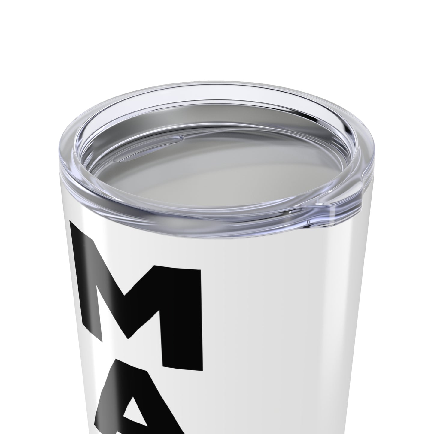 MAGA White and Black Tumbler 20oz