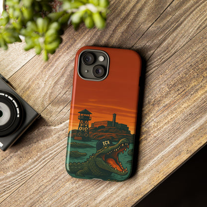 Alligator Alcatraz Hard Shell Tough Phone Case