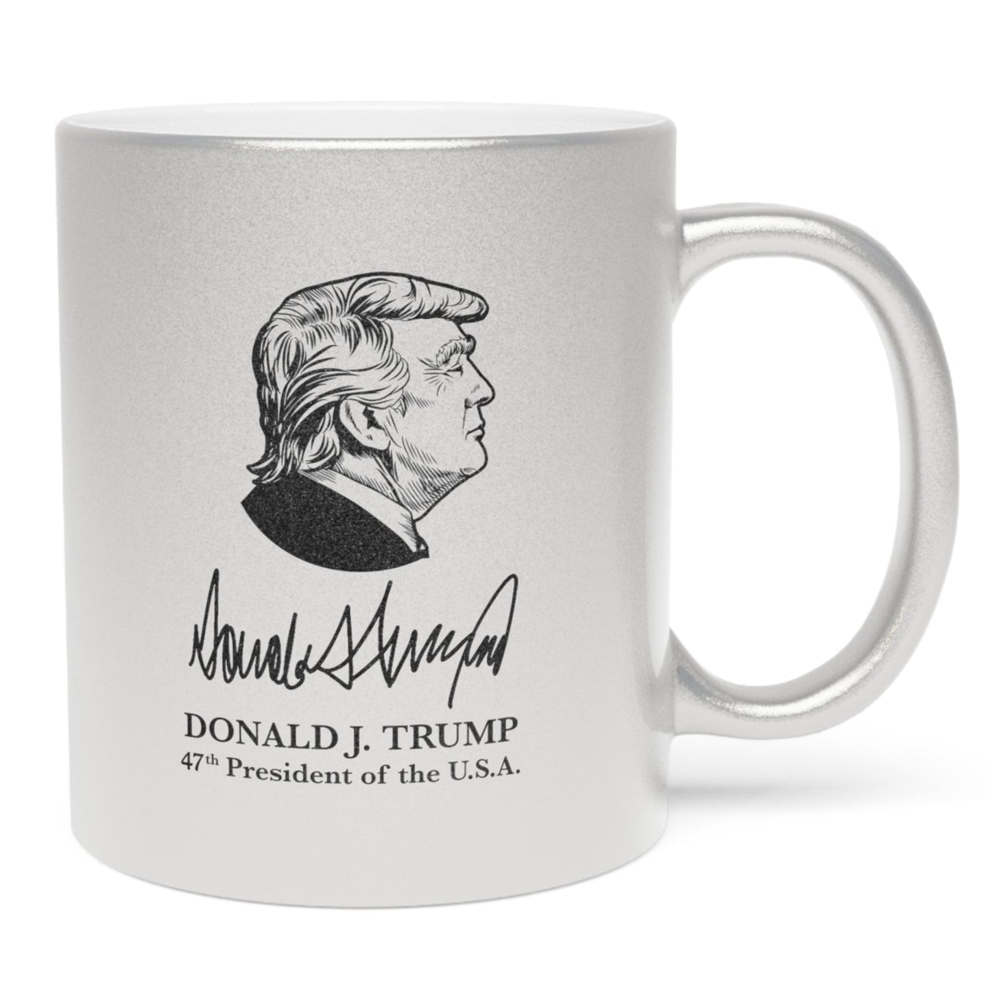 President Trump Silver Metallic Mug | Only 250 Available