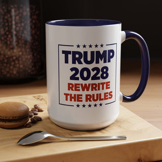 Trump 2028 “Rewrite the Rules” Mug – 11oz & 15oz