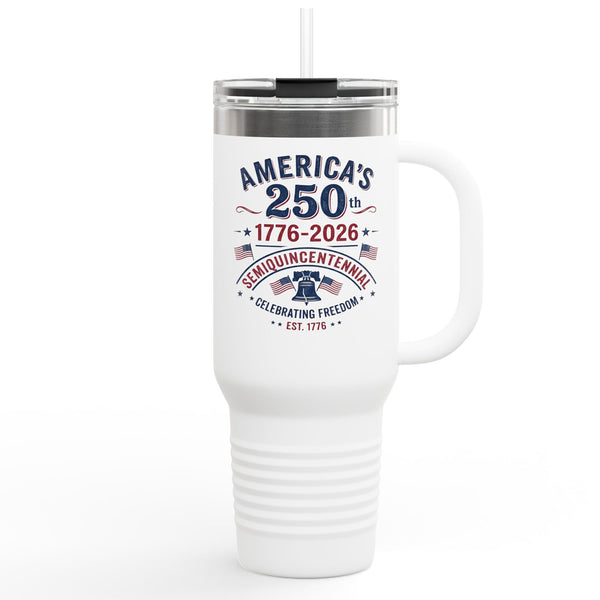 ◆感謝価格◆FUNNY◆ベローズ◆貴重アメリカンバイソン◆タタンカケース◆ America's 250th Anniversary 40oz Insulated Travel Mug – Proud Patriots