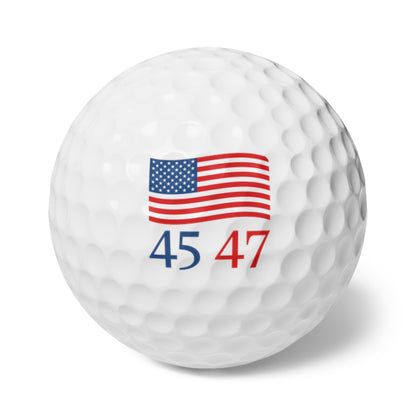 45/47 USA Flag Golf Balls (6 Pack)
