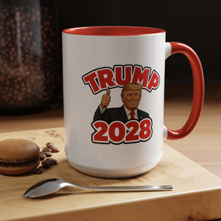 Trump 2028 “Thumbs Up” Mug – 11oz & 15oz