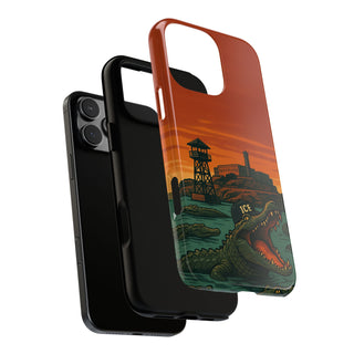 Alligator Alcatraz Hard Shell Tough Phone Case