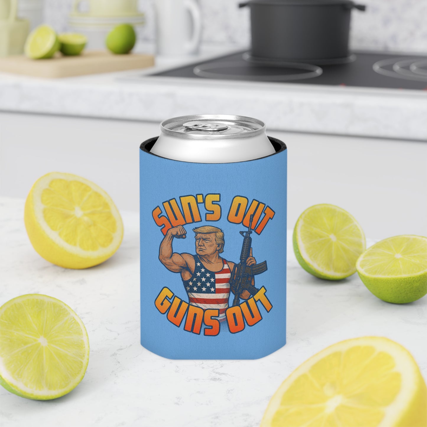 Sun's Out Guns Out Can Koozie