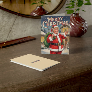 "Merry Christmas!" Trump Santa Christmas Cards (1, 10, 30, and 50pcs)