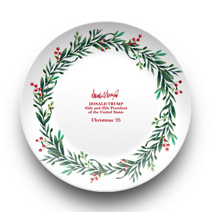 Christmas Wreath Plate
