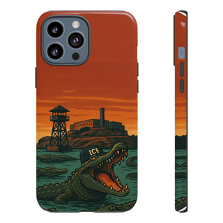 Alligator Alcatraz Hard Shell Tough Phone Case