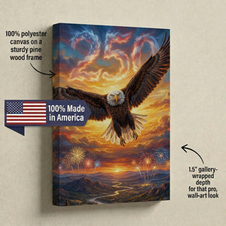 America's 250th Anniversary Eagle Canvas (16"x 24")