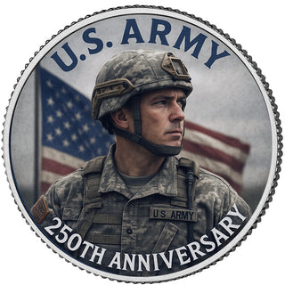 2025 - U.S Army 250th Anniversary - Genuine Legal Tender JFK Half Dollar