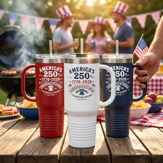 America's 250th Anniversary Commemorative 40oz Insulated Travel Mug