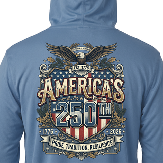 America's 250th Anniversary Solar Sun Shirt with Hood