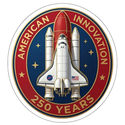 Space Shuttle 'American Innovation - 250 Years' Sticker