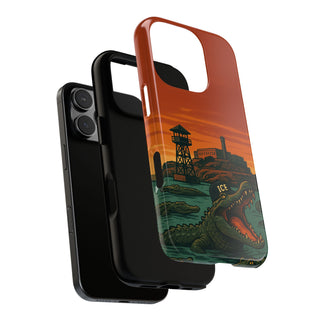 Alligator Alcatraz Hard Shell Tough Phone Case