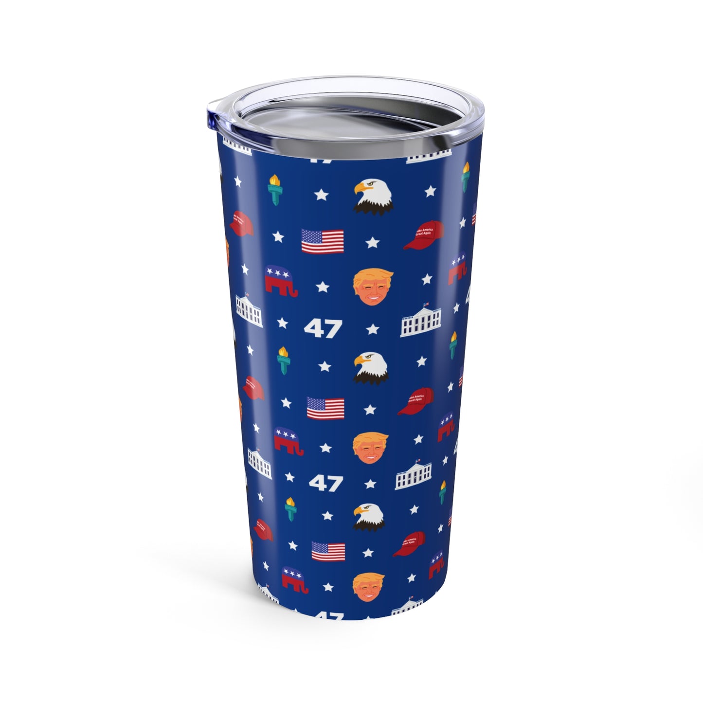 President Trump MAGA Pattern Tumbler 20oz