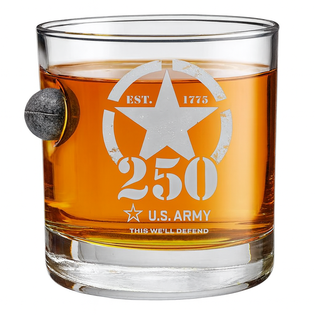 America's 250th Anniversary - Musket Ball Whiskey Glass