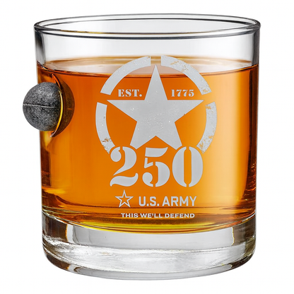 America's 250th Anniversary - Musket Ball Whiskey Glass