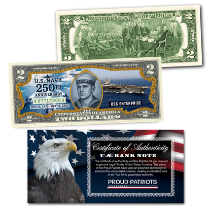 U.S Military Anniversary $2 Bill Collection