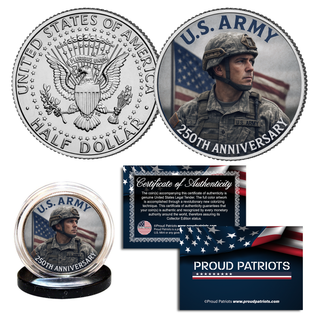 2025 - U.S Army 250th Anniversary - Genuine Legal Tender JFK Half Dollar