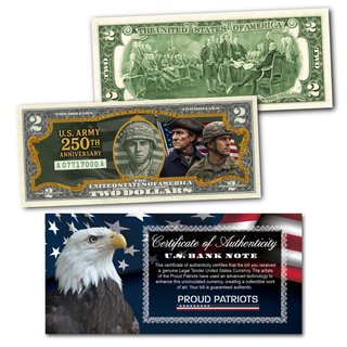 U.S Military Anniversary $2 Bill Collection