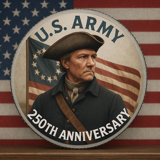 1775 - U.S Army 250th Anniversary - Genuine Legal Tender JFK Half Dollar