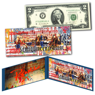 America's 250th Anniversary Collectible $2 Bills - Set of 8