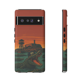 Alligator Alcatraz Hard Shell Tough Phone Case