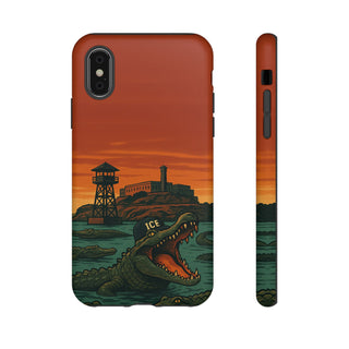 Alligator Alcatraz Hard Shell Tough Phone Case