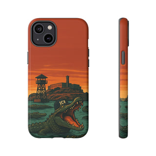 Alligator Alcatraz Hard Shell Tough Phone Case