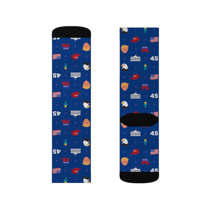 Trump 45 Pattern Socks