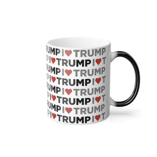 Heat Activated I <3 Trump Mug